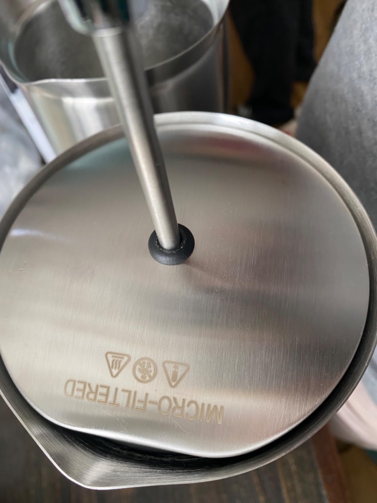 ESPRO P7 French Press, 32oz, Polished, Stainless Steel Coffee Maker | Double Filter Coffee Press, Grit-Free Coffee, Heat Resistant Insulated Tea Press customer photo 2