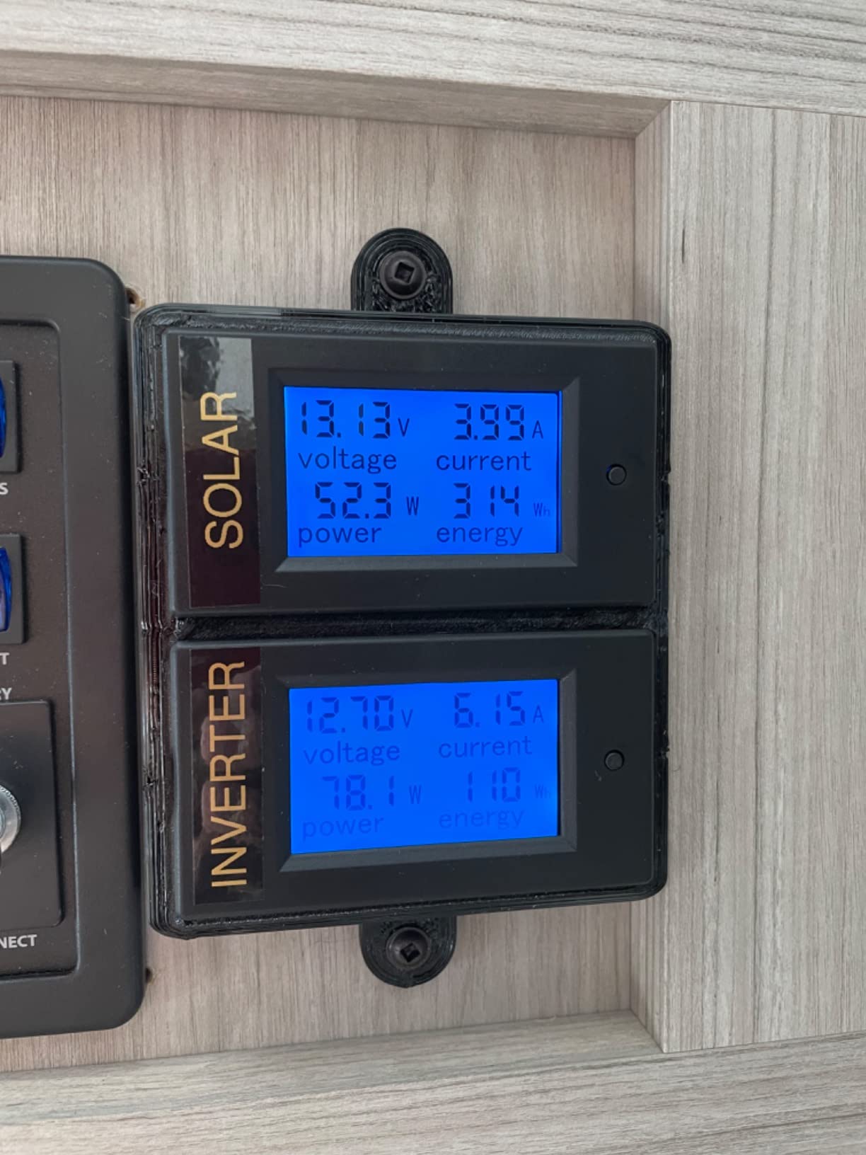 DC 8-100V 0-100A Amp Meter Voltmeter Battery Monitor with 100A Shunt | LCD Energy Monitor | Real-Time Power Monitoring | Solar, RV & DIY Projects customer photo 1