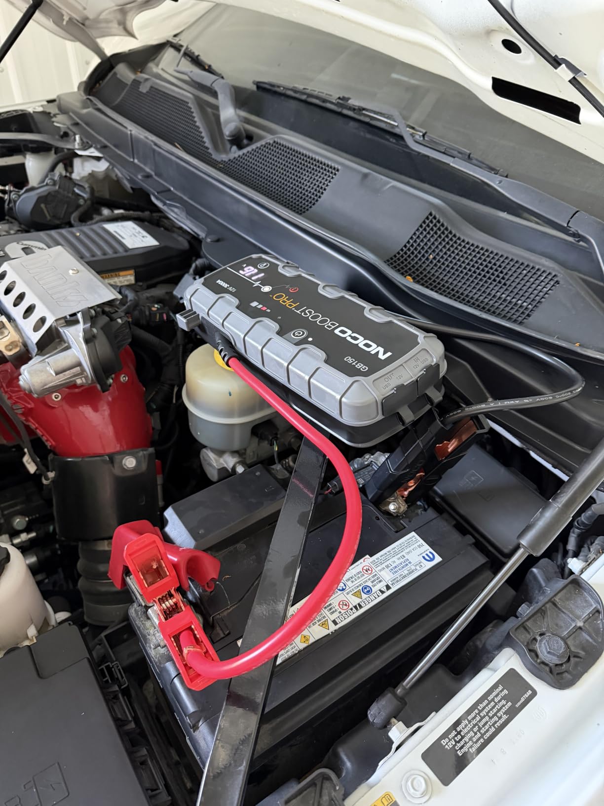 NOCO Boost GB150: 3000A UltraSafe Jump Starter - 12V Lithium Battery Booster Pack, Portable Jump Box, Power Bank & Jumper Cables - for 9.0L Gas and 7.0L Diesel Engines customer photo 2