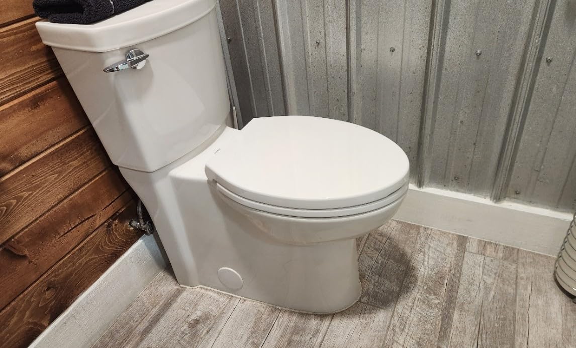 Delta Faucet Morgan Elongated Slow-Close White Toilet Seat with Non-Slip Seat Bumpers, White 811903-WH customer photo 2
