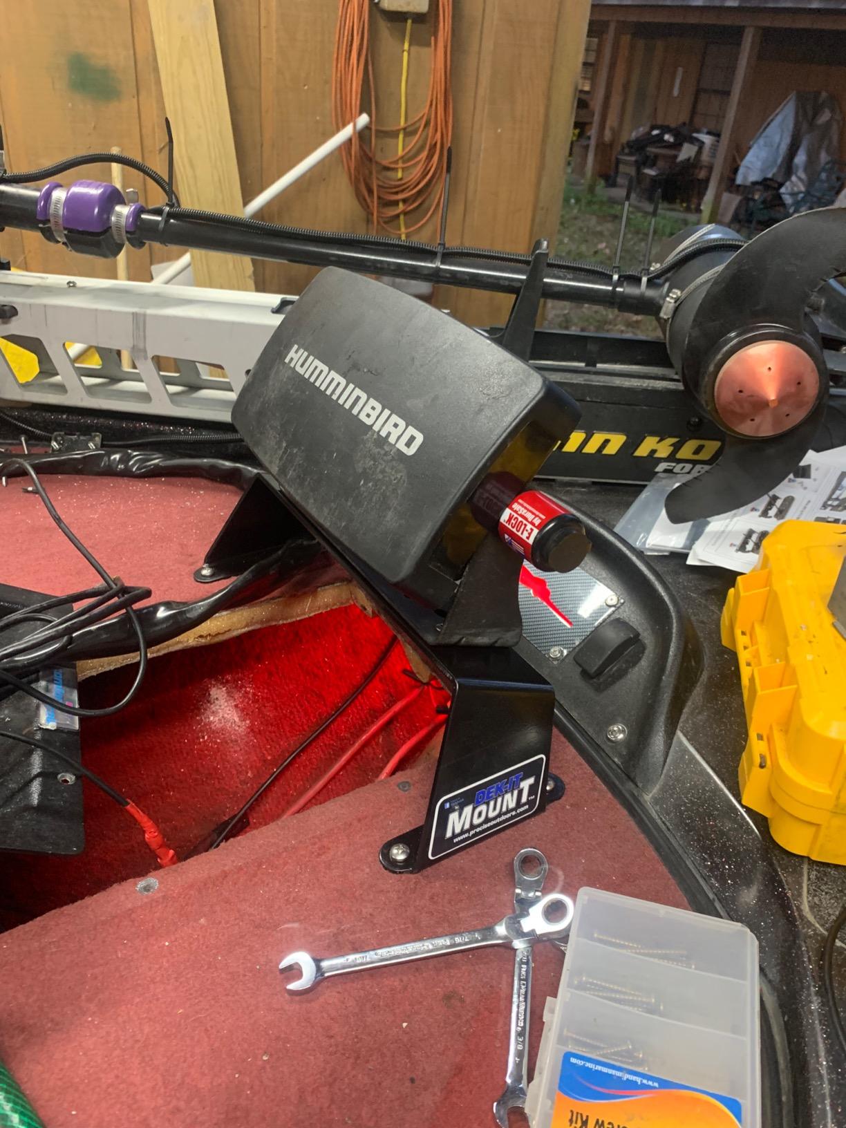 Angled Fish Finder Deck Mount by PROcise Outdoors, Marine-Grade Aluminum Boat Electronics Bracket, Heavy Duty Universal Bass Boat Graph Holder customer photo 2