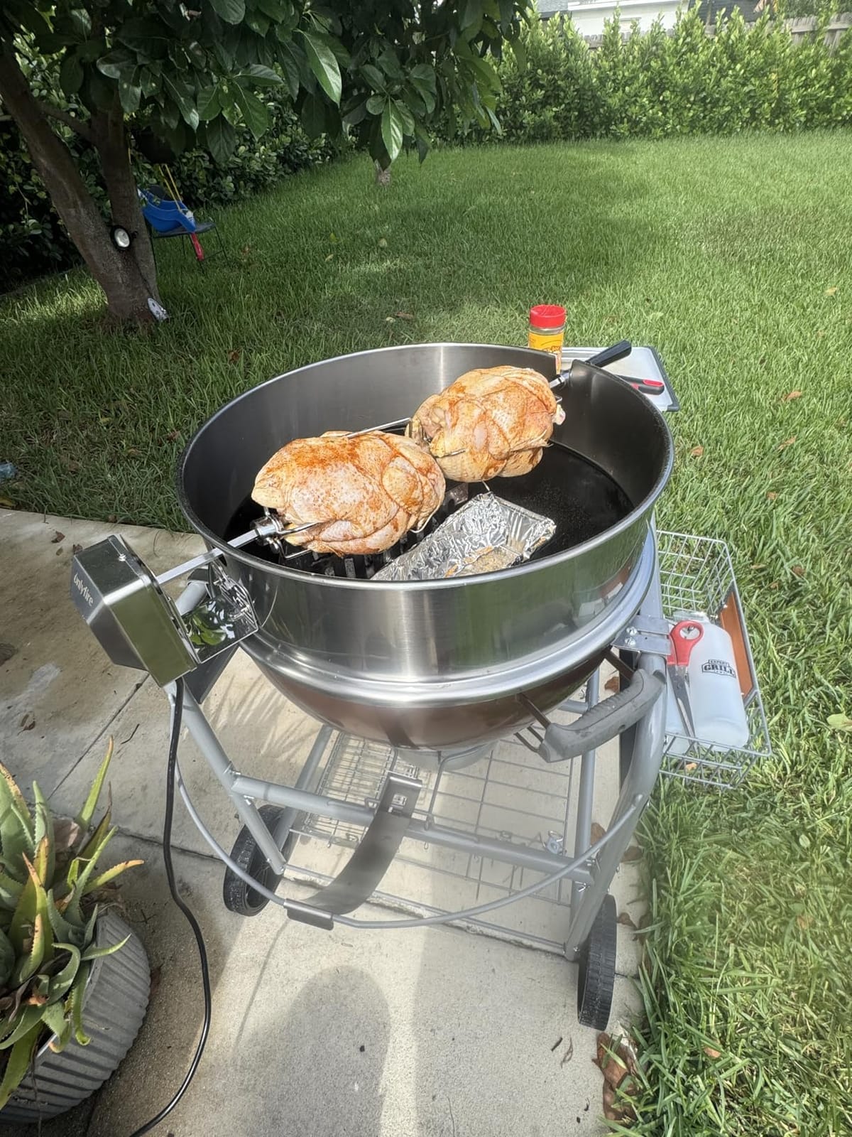 onlyfire Stainless Steel Rotisserie Ring Kit for Weber 22