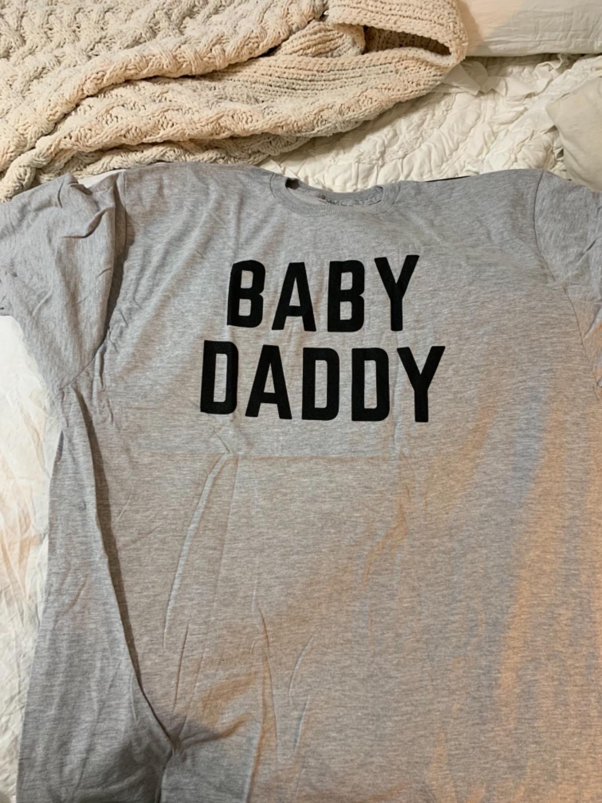 Baby Daddy Shirt, New Soon to Be Boy Dad Gifts Expecting Father T-Shirt customer photo 2