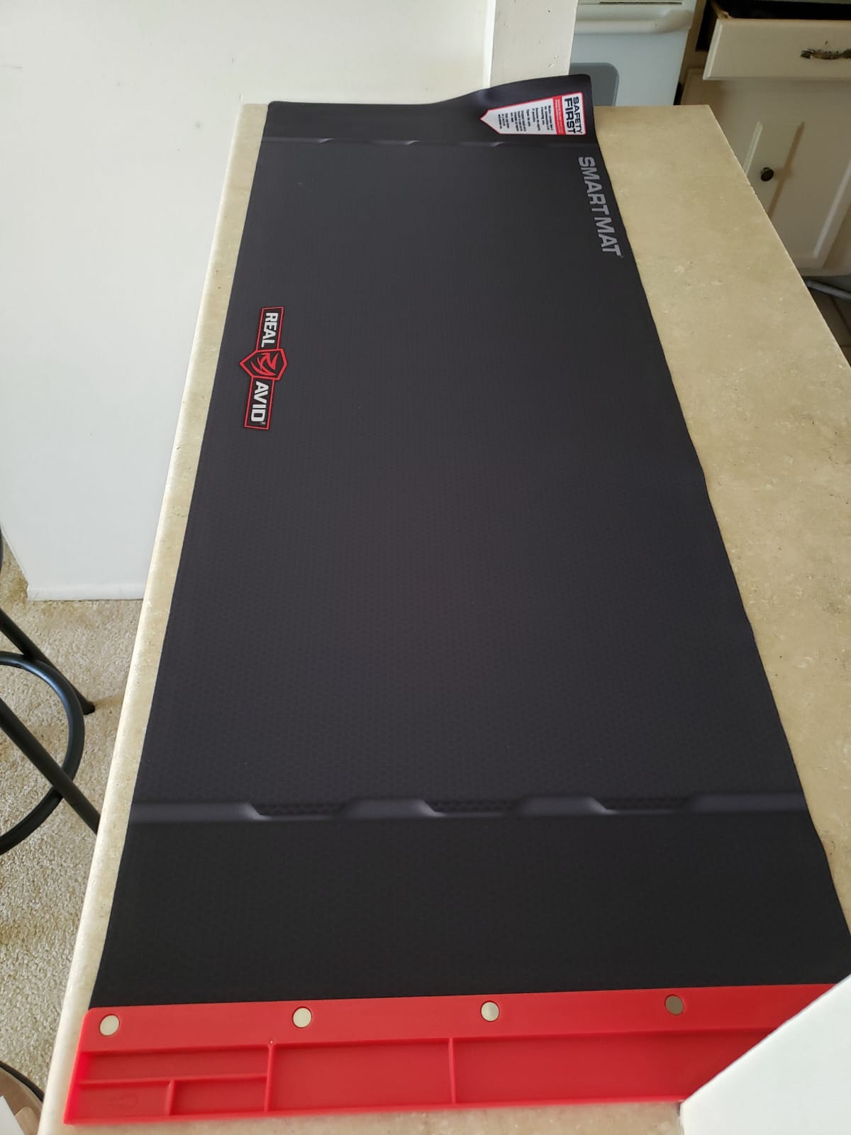 Real Avid Gun Cleaning Mat for Rifles & Shotguns, 43x16 Oil & Solvent Resistant Long Gun Cleaning Mat with Magnetic Parts Tray, Non-Slip Padded Gun Workbench Mat for Rifle & Shotgun Maintenance customer photo 2
