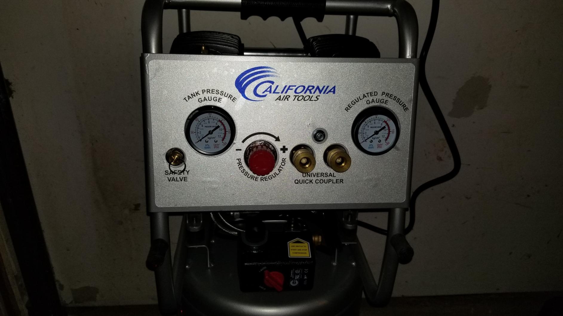 California Air Tools 10020C 2.0 HP Ultra Quiet and Oil-Free Air Compressor, 10 Gallon Steel Tank with Wheels, 70 dBA Noise Level customer photo 1
