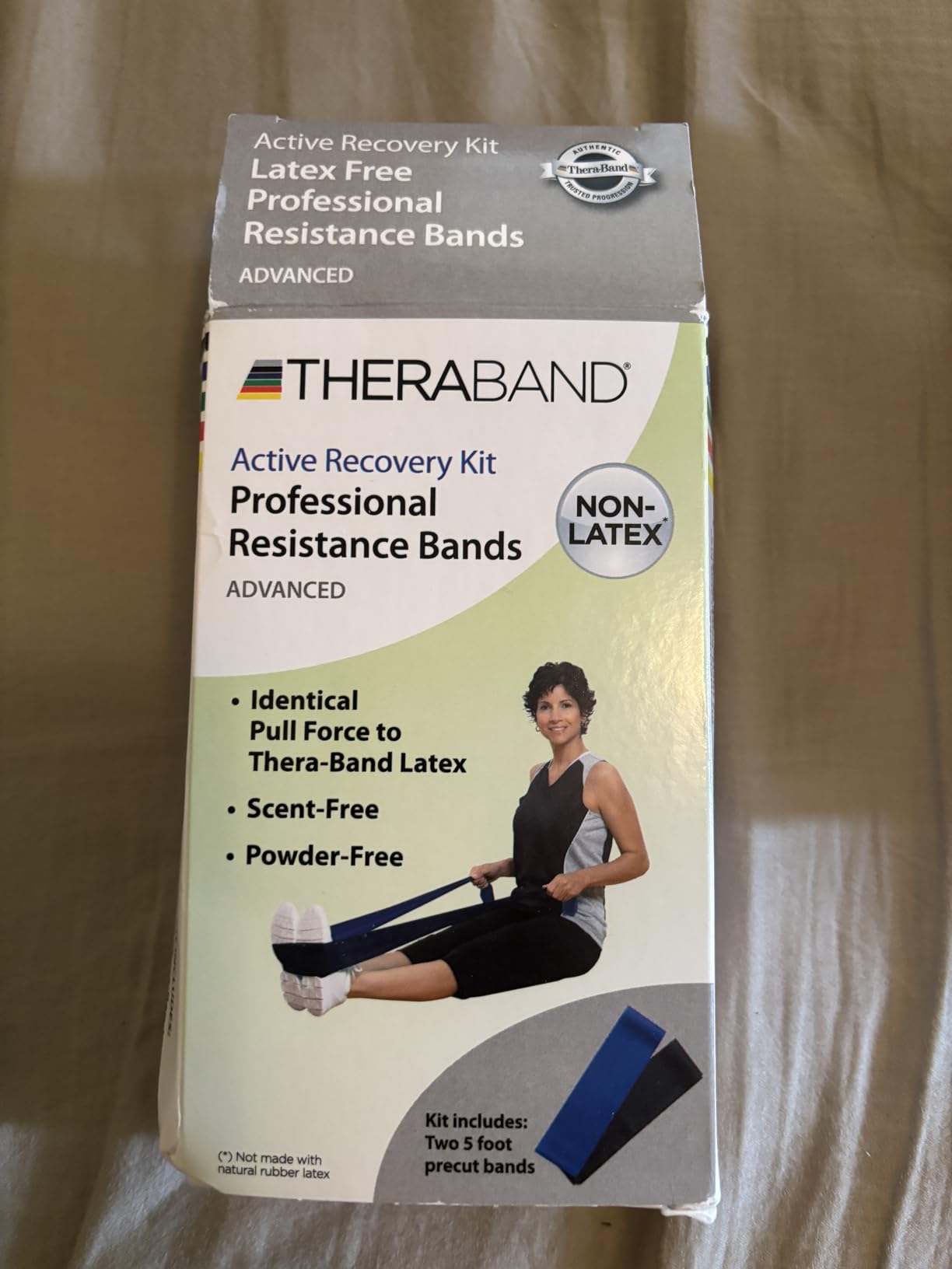 THERABAND Resistance Bands Set, Elastic Bands for Exercise & Physical Therapy, Strength Training for Upper & Lower Body Fitness customer photo 2