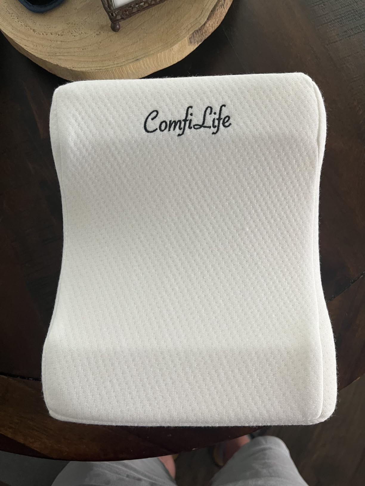 ComfiLife Orthopedic Knee and Leg Pillow for Side Sleepers - 100% Polyurethane Foam for Back Pain, Hip Pain Relief customer photo 2