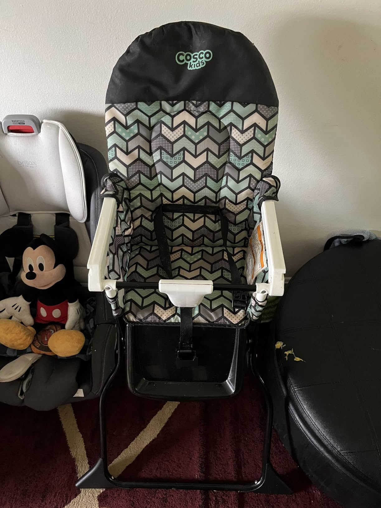 Cosco Kids Highchair for Baby, Simple Foldable High Chair, Convenient, Lightweight, and Compact Design, Flower Garden customer photo 2
