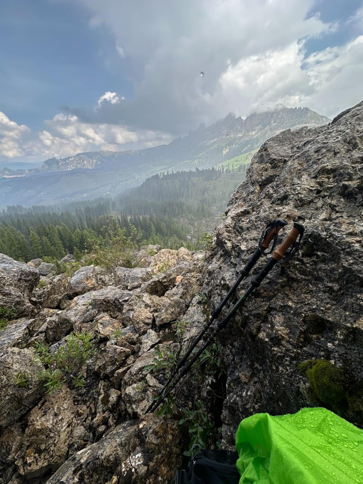 100% Carbon Fiber Trekking Poles by USA Brand - Ultra Strong Lightweight Collapsible Hiking Poles with Cork and EVA Foam Grips & Quick Adjustable Flip Locks customer photo 2