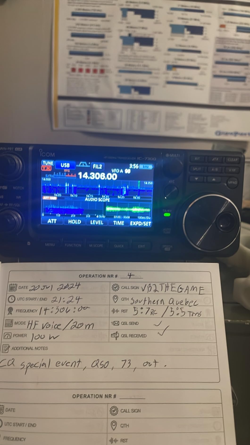 Icom IC-7300 HF/50MHz 100W Base Transceiver with Direct Sampling SDR customer photo 1