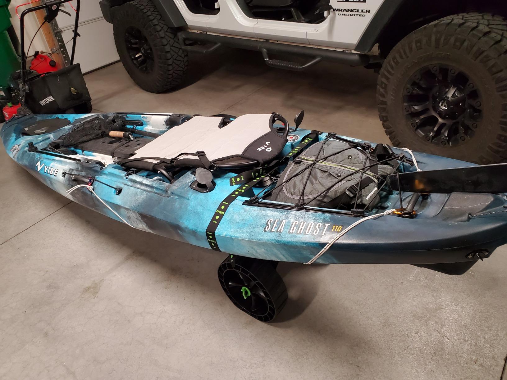 RAILBLAZA C-Tug Kayak and Canoe Roller Cart with SandTrakz Puncture Free All-Terrain Wheels, 300lb Loading Capacity with Reinforced Material customer photo 2