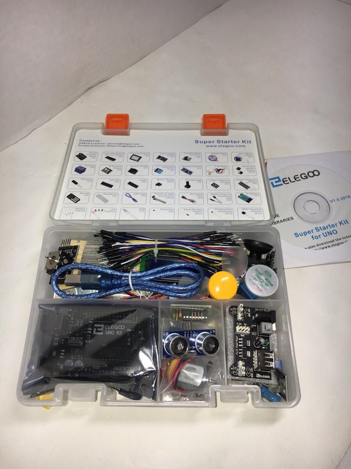 ELEGOO UNO R3 Project Super Starter Kit with PDF Tutorial for Beginners, Compatible with Arduino IDE, 22+ Hands-on Projects, Upgraded Starter Kits with Power Supply, STEM, DIY Basic Circuit Building customer photo 2