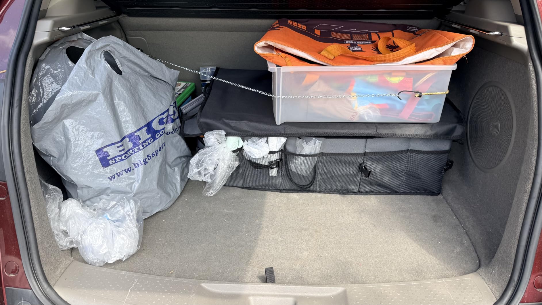 FORTEM Trunk Organizer - Foldable Car Organizer & Storage for SUVs & Trucks | Non Slip Bottom, Straps, 600D Oxford, 3 Compartments, 50L customer photo 1