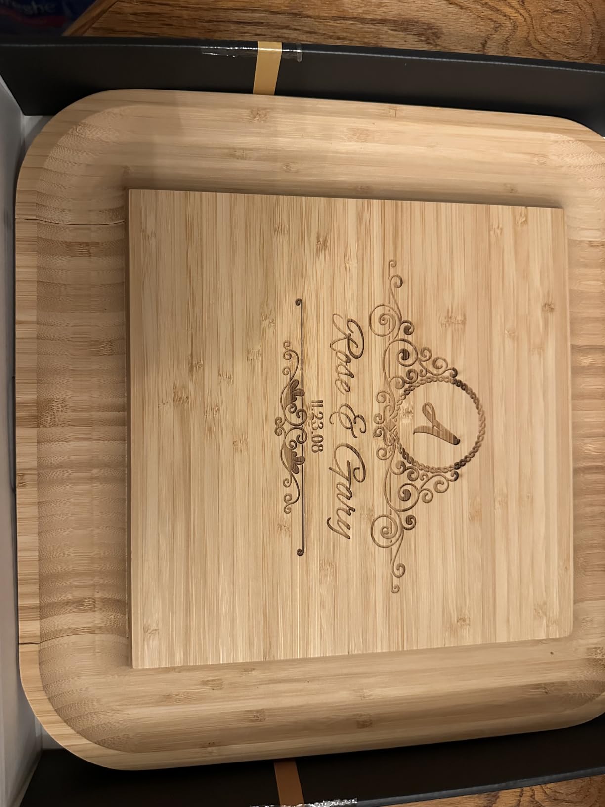 Charcuterie Boards Gift Set, Bamboo Cheese Board with Serving Accessories | House Warming Gifts New Home, Birthday Gifts for Women, Gifts for Men and Mom, Wedding, Bridal Shower, Anniversary Present customer photo 1