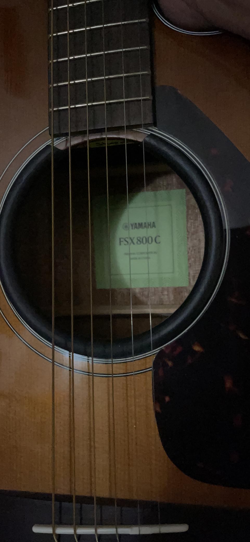 Yamaha FGX800C Solid Top Cutaway Acoustic-Electric Guitar, Dreadnought customer photo 1