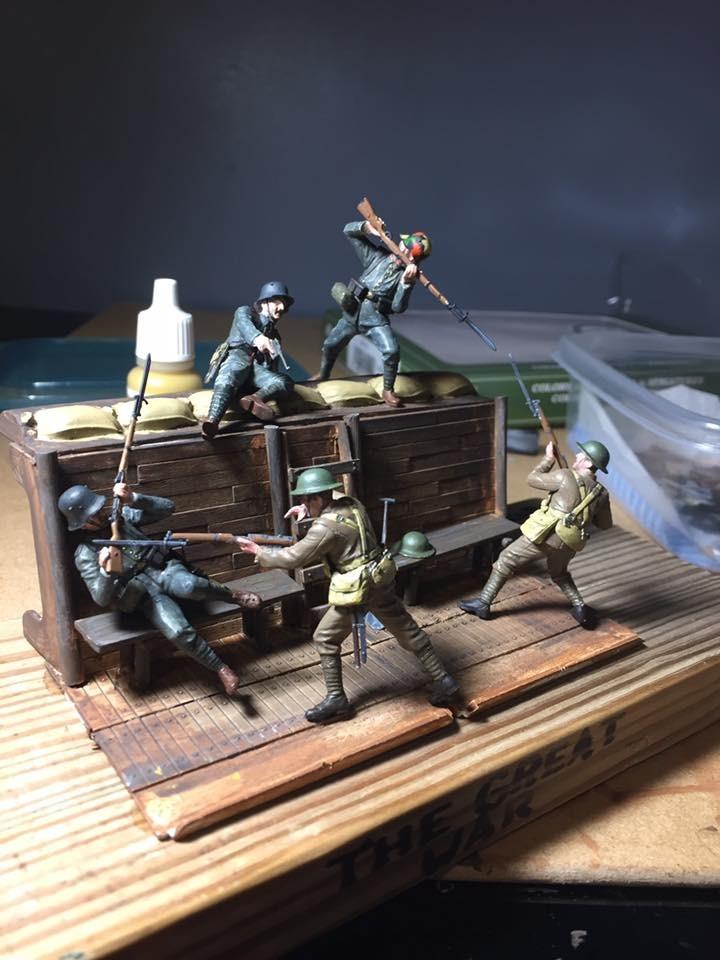 BRITISH & GERMAN INFANTRYMEN HAND TO HAND FIGHT WWI ERA 1/35 MASTER BOX 35116 customer photo 1