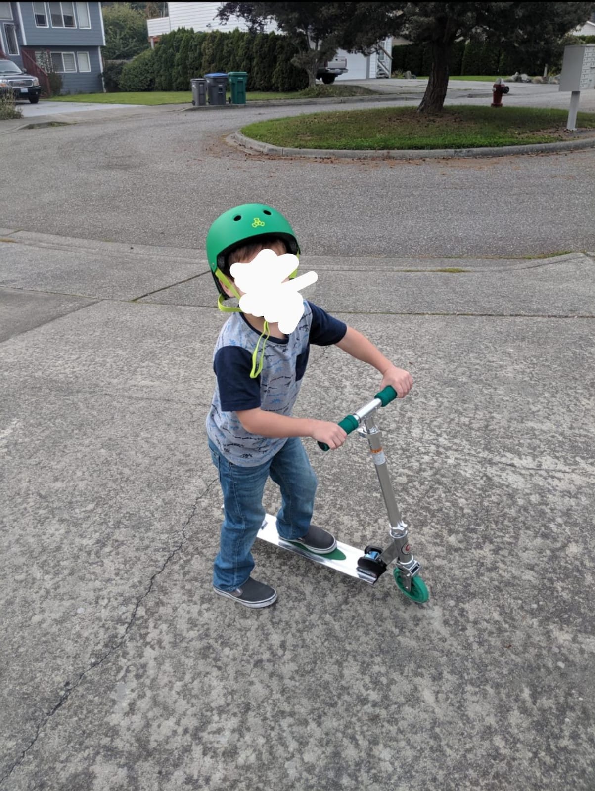 Razor A3 Kick Scooter for Kids Ages 5+ - Larger Wheels, Front Suspension, Wheelie Bar, Lightweight, Foldable, Aluminum Frame, and Adjustable Handlebars customer photo 1