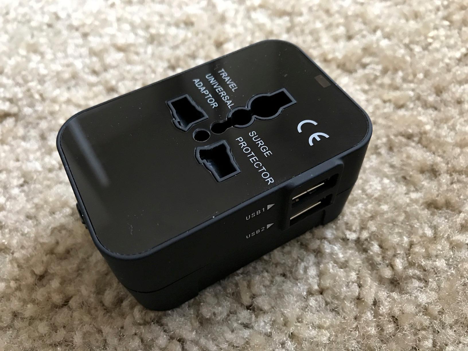Universal Travel Adapter USB C, All in One Worldwide Plug Adapter, Black | Fast Charge GaN PD3.0, Type C USB-A Quick Charging, International Wall Charger, AC Power Outlet Converters, for USA EU UK AUS customer photo 1