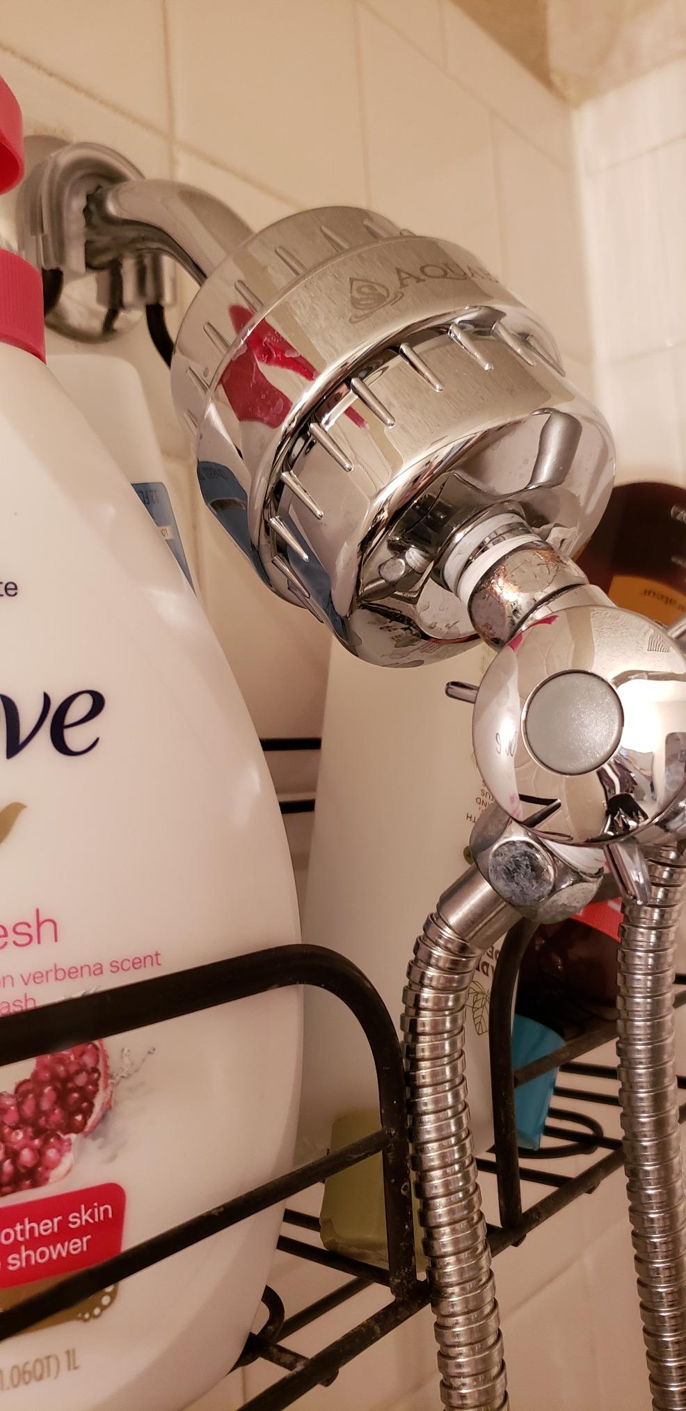 Aquabliss SF220 Daily Essential Shower Filter - Chrome | Reduces chlorine, sediment & heavy metals for water that's kinder to skin & hair. No tools, 5-minute setup. customer photo 2