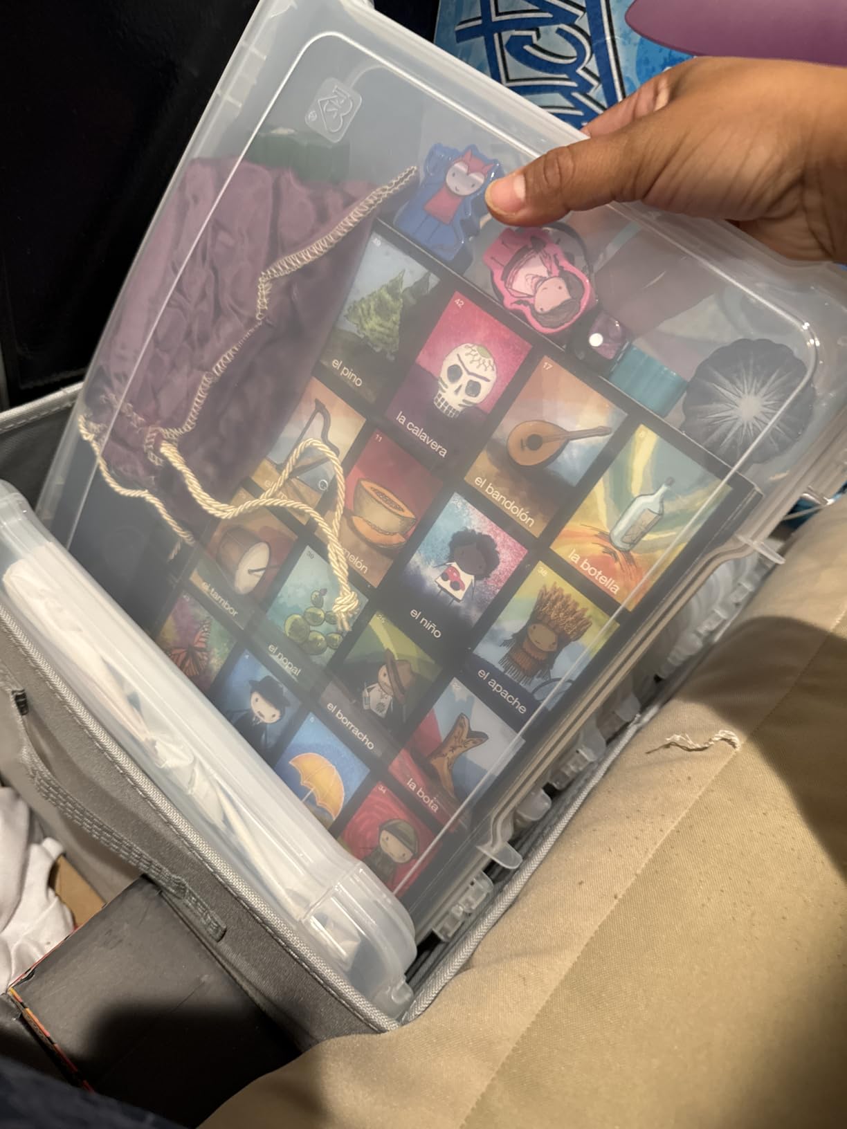 IRIS USA Board Game Storage |Made in USA| Slim Craft Case (10-Pack) - Clear customer photo 1