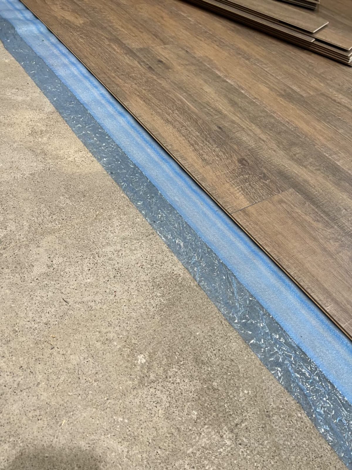 3in1 Vapor Barrier Flooring Underlayment w/Overlap and pre-Attached Tape Strip - Bestlaminate- 2mm - 100sq.ft roll customer photo 1