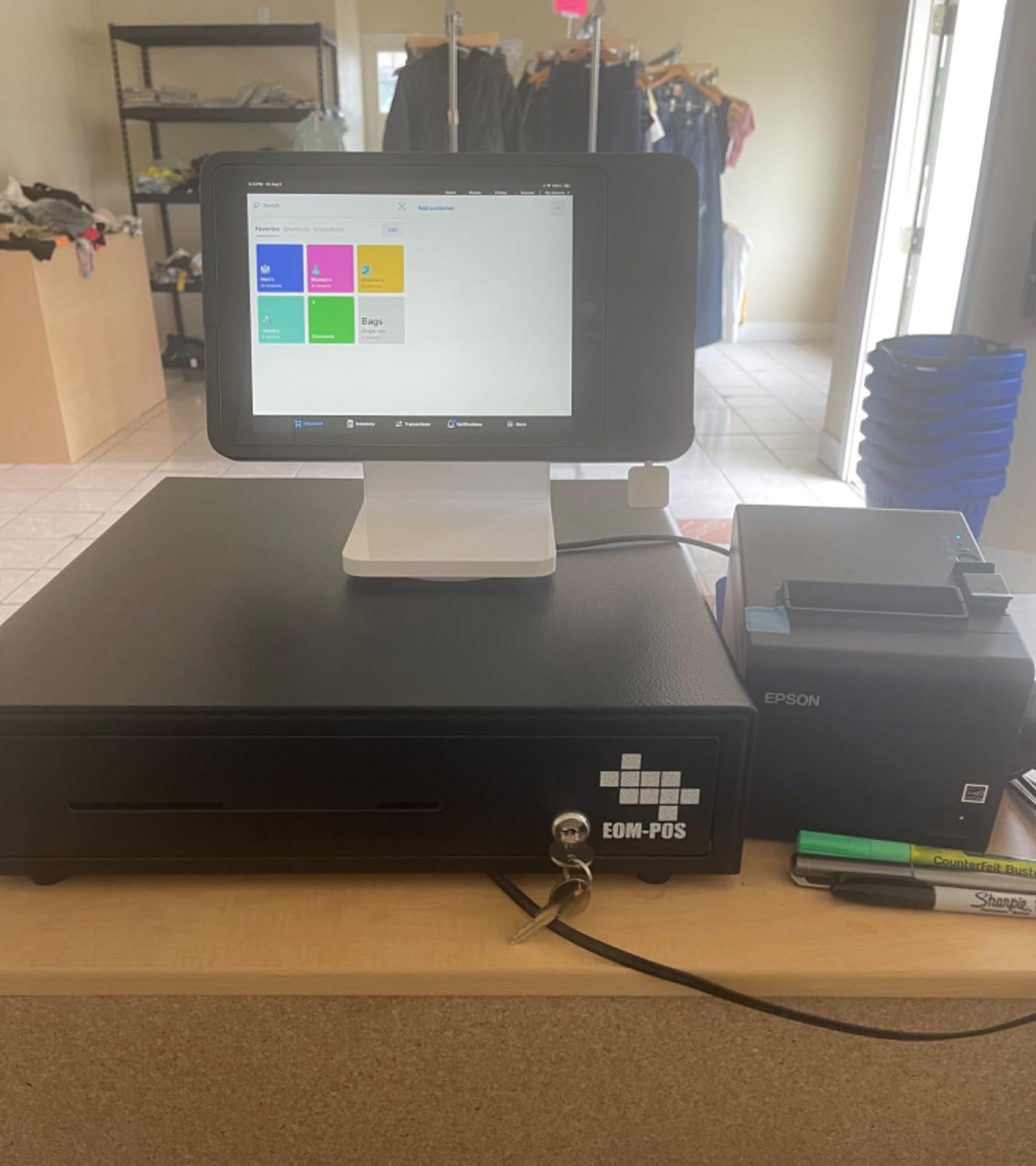 POS Hardware Bundle for Square - Cash Drawer, Thermal Receipt Printer, Barcode Scanner [Compatible with Square Stand and Square Register] customer photo 1