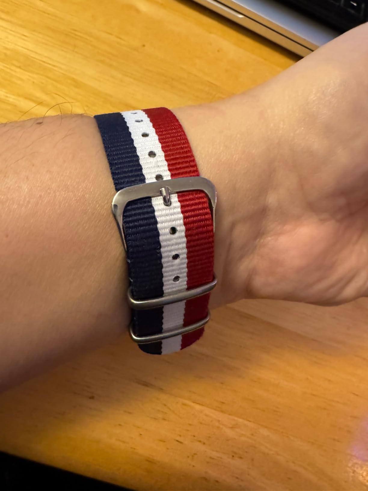 Benchmark Nylon Watch Band - Waterproof Ballistic Nylon One-Piece Military Watch Straps for Men & Women - Choice of Color & Width - 18mm, 20mm, 22mm or 24mm customer photo 2