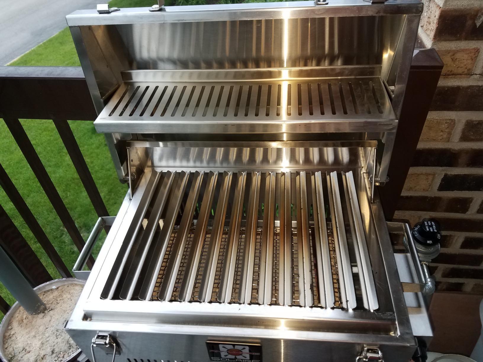 Solaire SOL-IR17BWR Portable Infrared Propane Gas Grill with Warming Rack, Stainless Steel customer photo 2