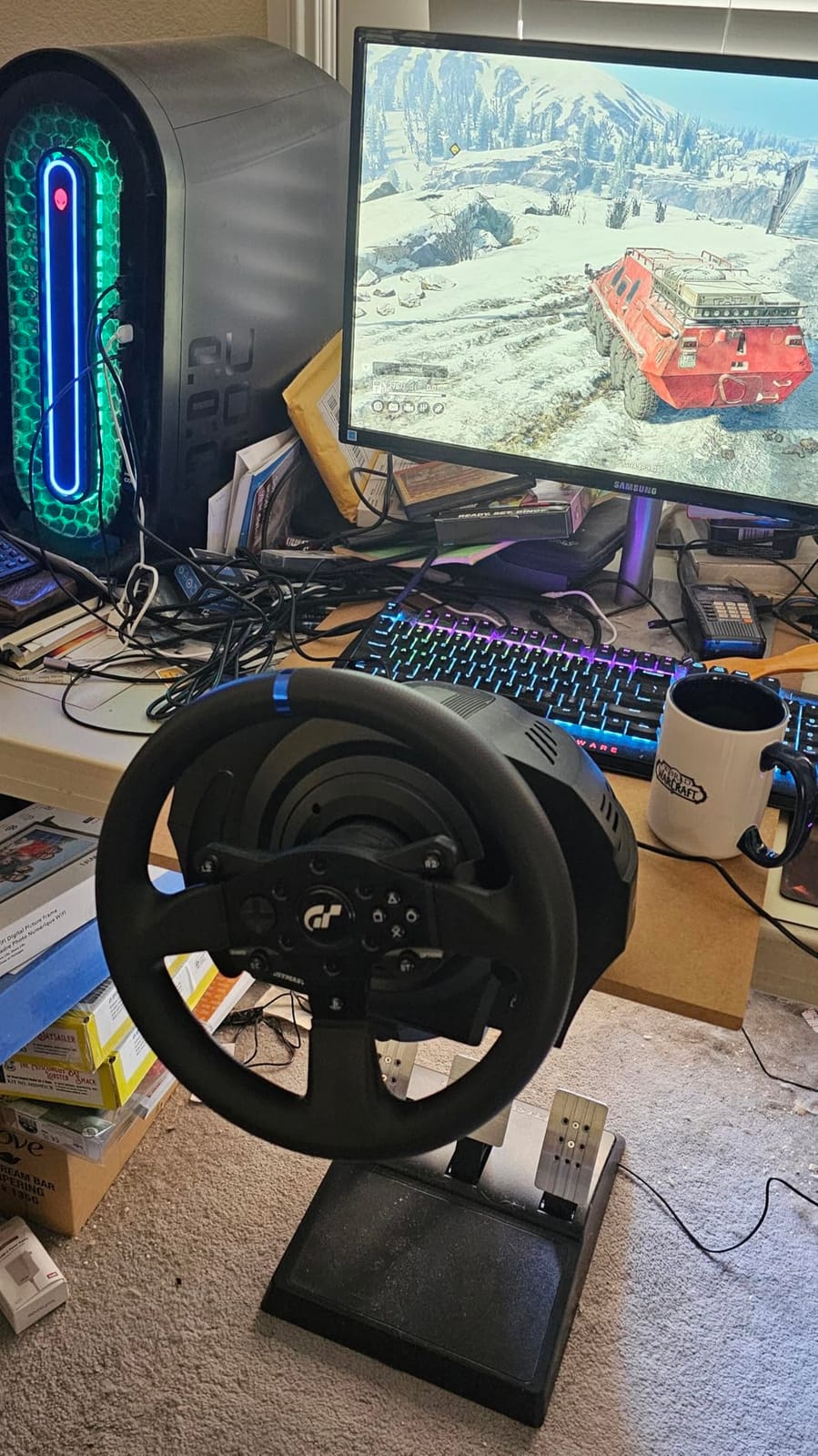 Thrustmaster T300RS GT Force Feedback Racing Wheel & 3 Pedal Set - PS5 & PC customer photo 2