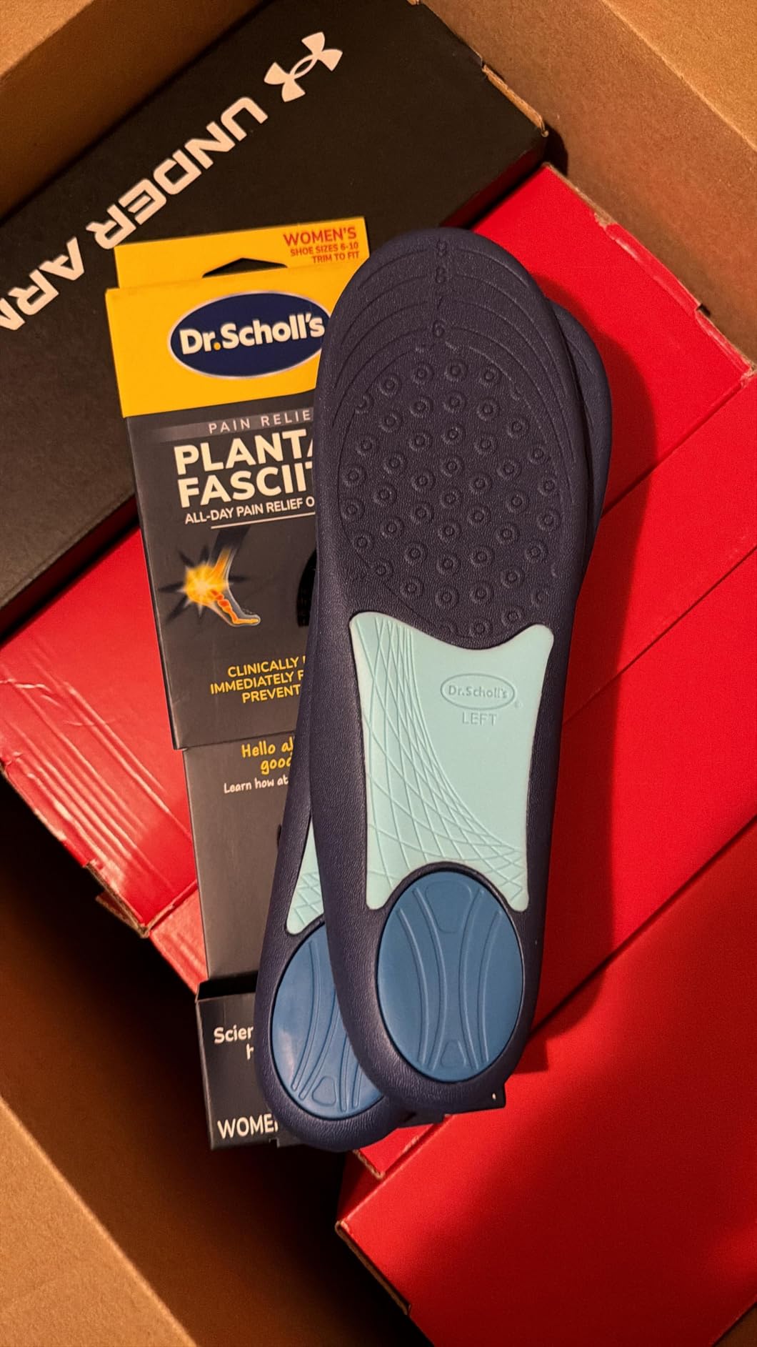 Dr. Scholl's Plantar Fasciitis Relief Orthotic Insoles for Women - The Only Proven Insole to Stop Plantar Fasciitis from Coming Back, Immediately Relieves Pain, Heel Spurs, Arch Support Inserts customer photo 2