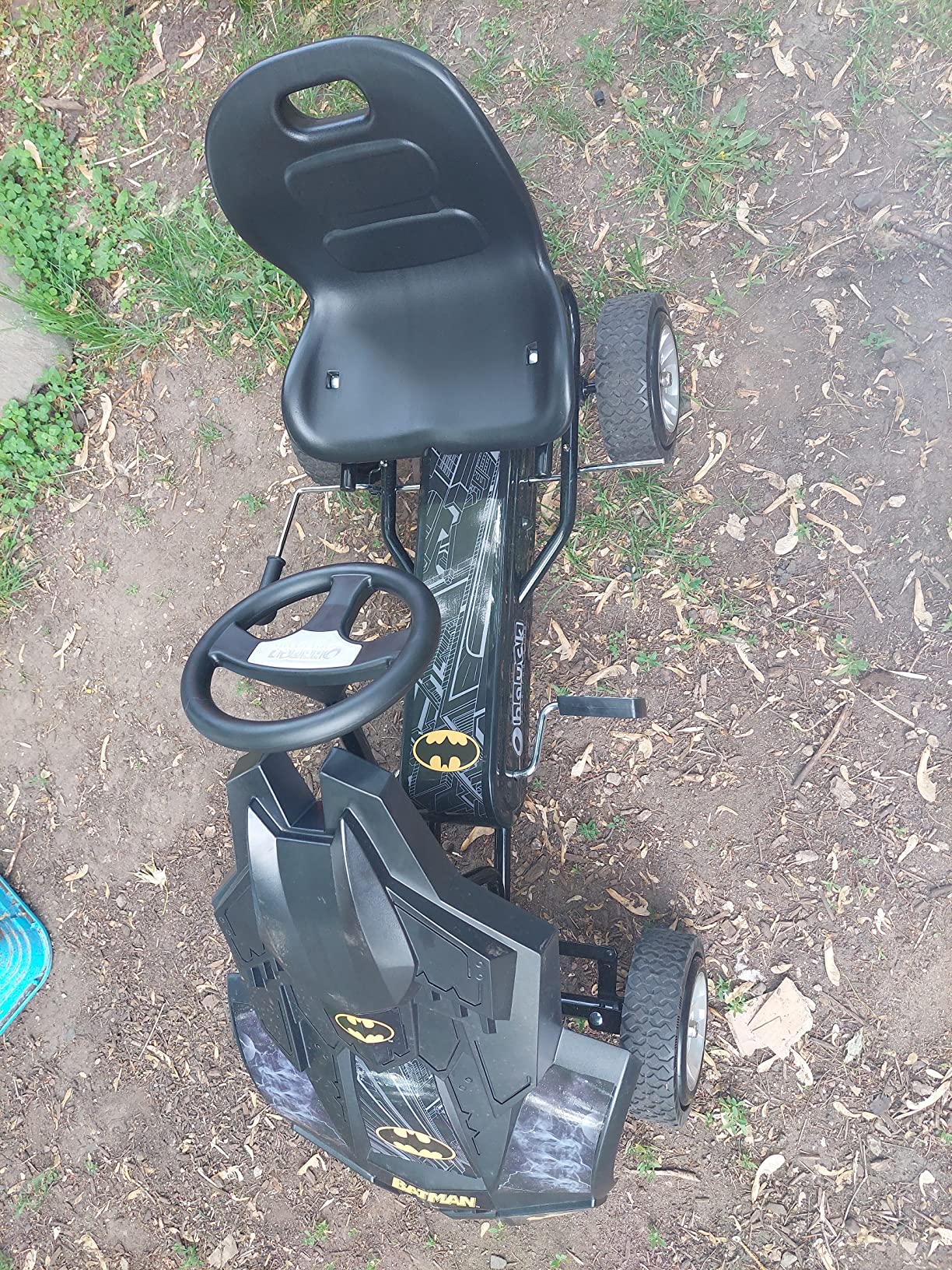hauck Batmobile Pedal Go Kart, Superhero Ride On Batman Car Vehicle for Kids, Black customer photo 2