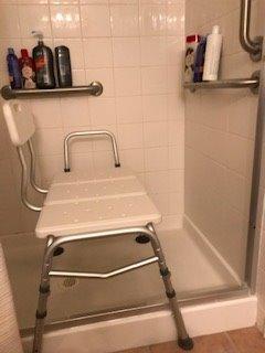 Vive Shower Bench for Transfers - Heavy Duty Tub Transfer Bench for Bathtub, Holds 400 lbs - Shower Chair for Elderly, Disabled, Bariatric - Mobility Assistance, Height Adjustable, Reversible Backrest | Bathtub, Holds 400 lbs - Shower Chair for Elderly, Disabled, Bariatric - Mobility Assistance, Height Adjustable, Reversible customer photo 1