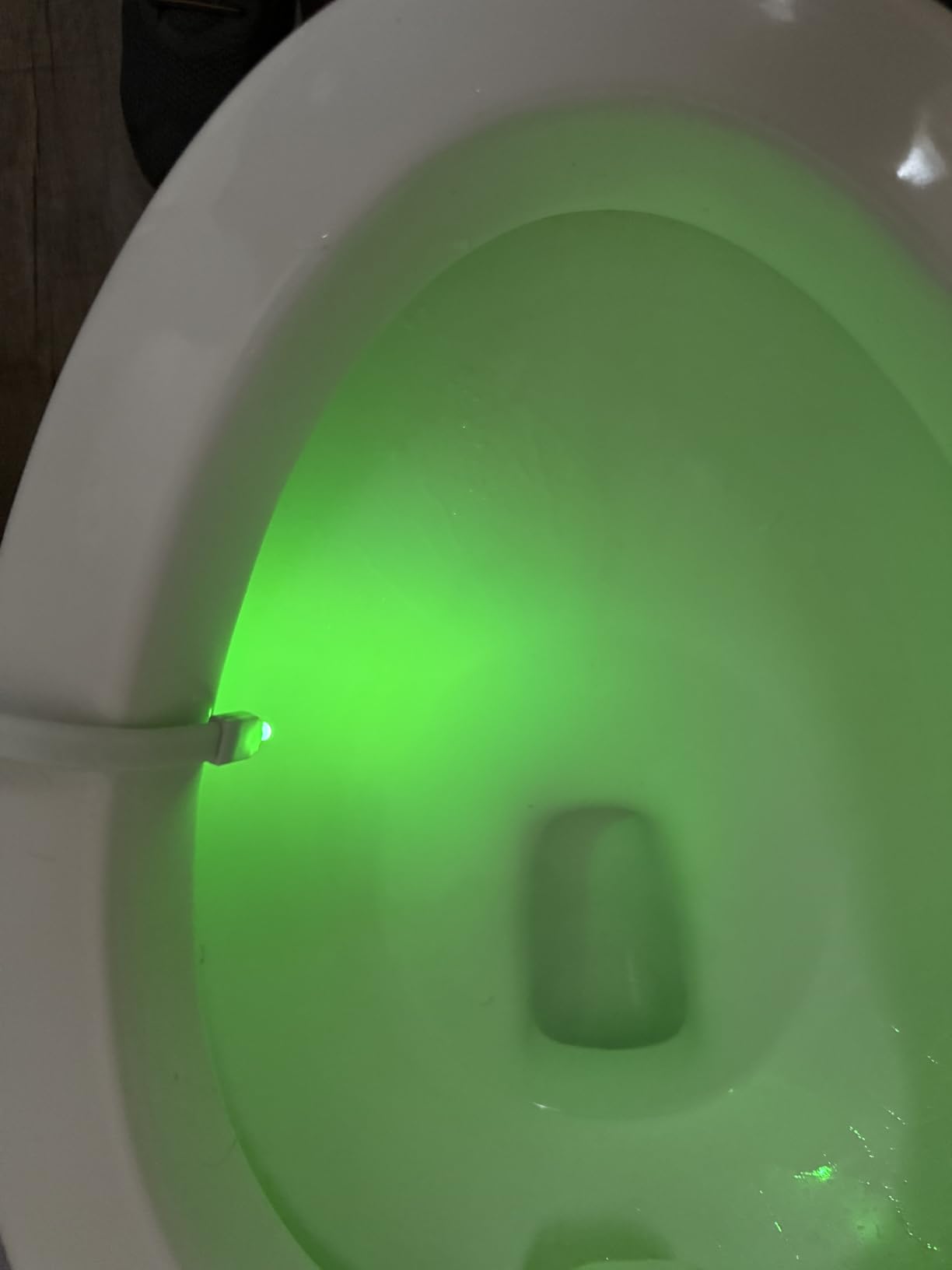 Ailun Toilet Night Light Motion Sensor LED 8 Colors Changing, 2 Pack | Motion Sensor Activated, Toilet Bowl Illuminate, Battery Not Included, Perfect with Water Faucet Light customer photo 2