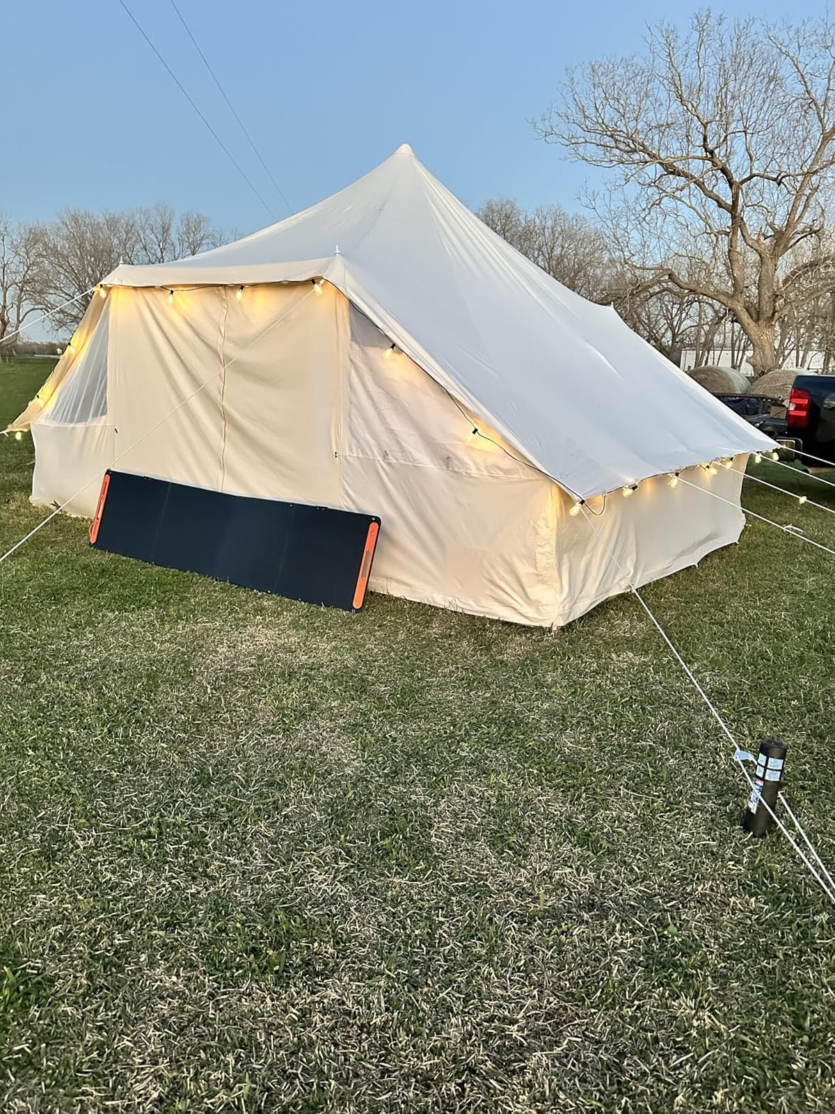 Dream House Large Spacious Outdoor Waterproof Cotton Canvas 4 Season Camping Tent for 10 Persons customer photo 2