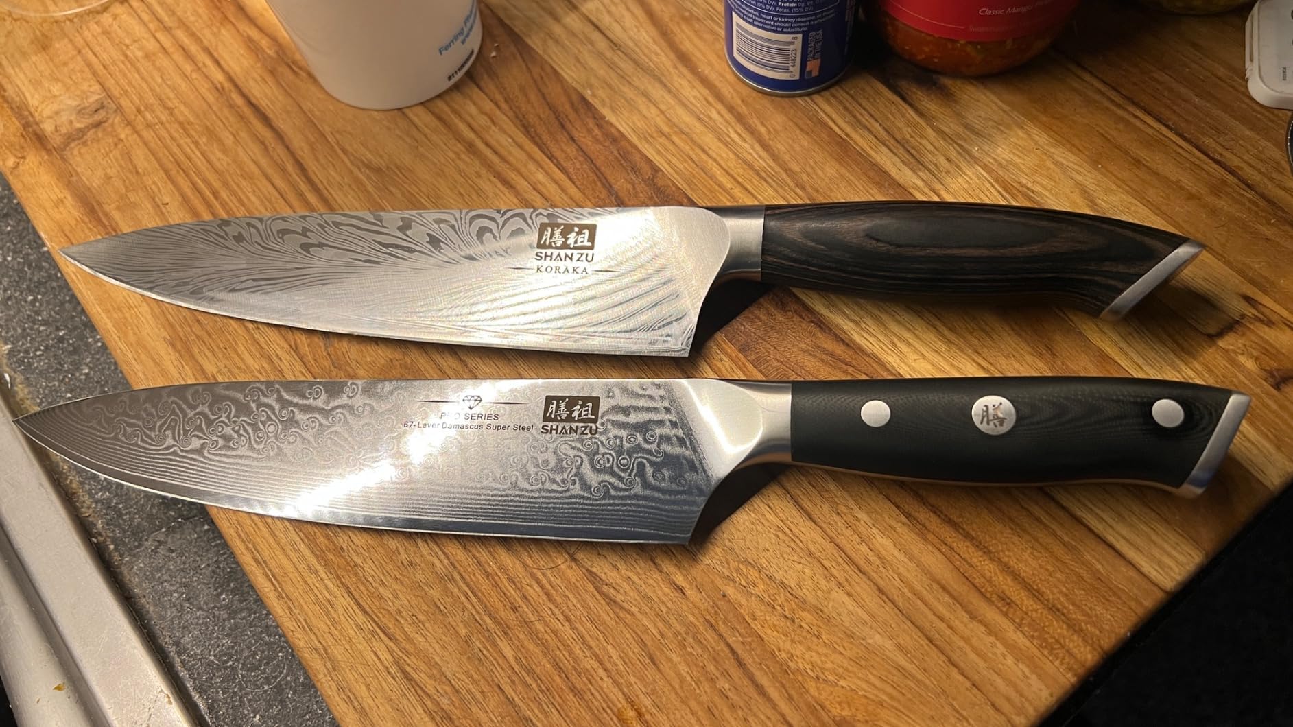 SHAN ZU Chef Knife 8 Inch Japanese Steel Damascus Kitchen Knife | Professional Kitchen Knives Ultra Sharp High Carbon Super Steel Kitchen Utility Knife customer photo 2