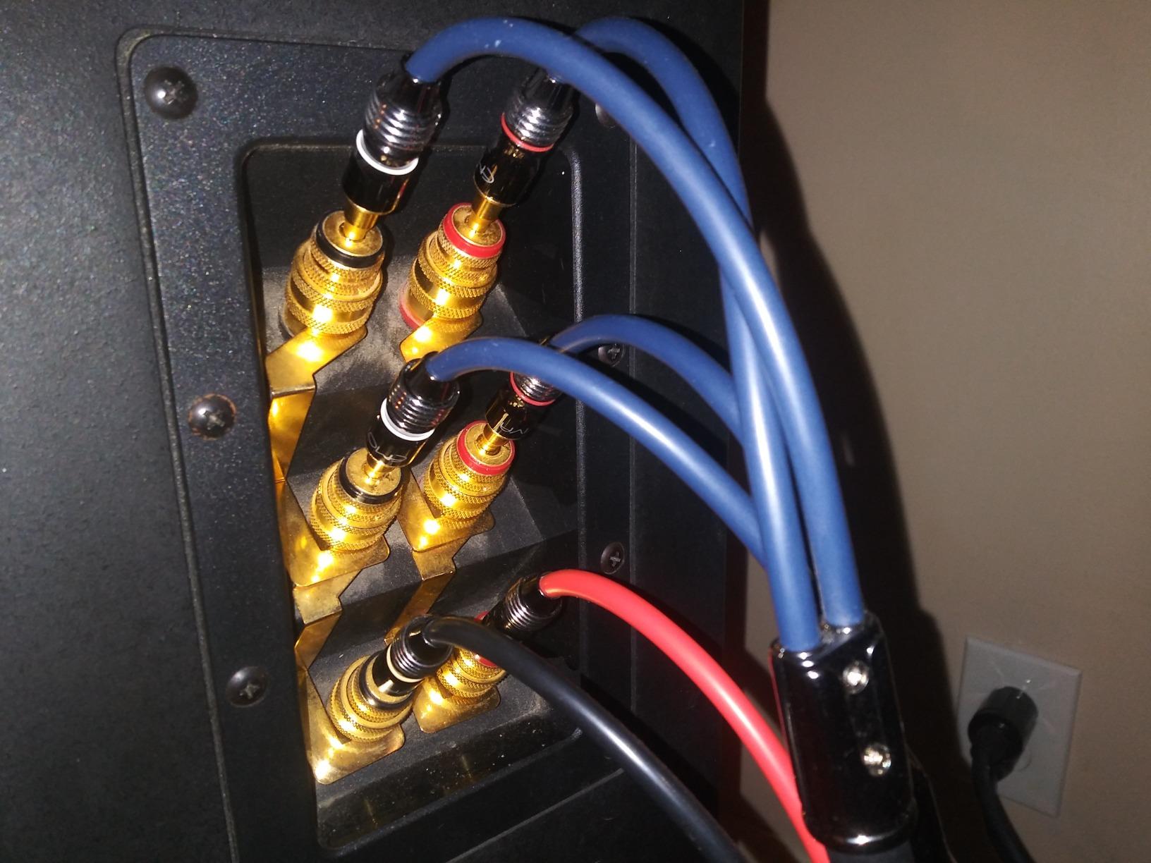 GEARit 12 Gauge Speaker Cable with Banana Plugs 10 ft, CL2 Rated OFC, Gold-Plated Tips, Braided, Home Theater customer photo 1