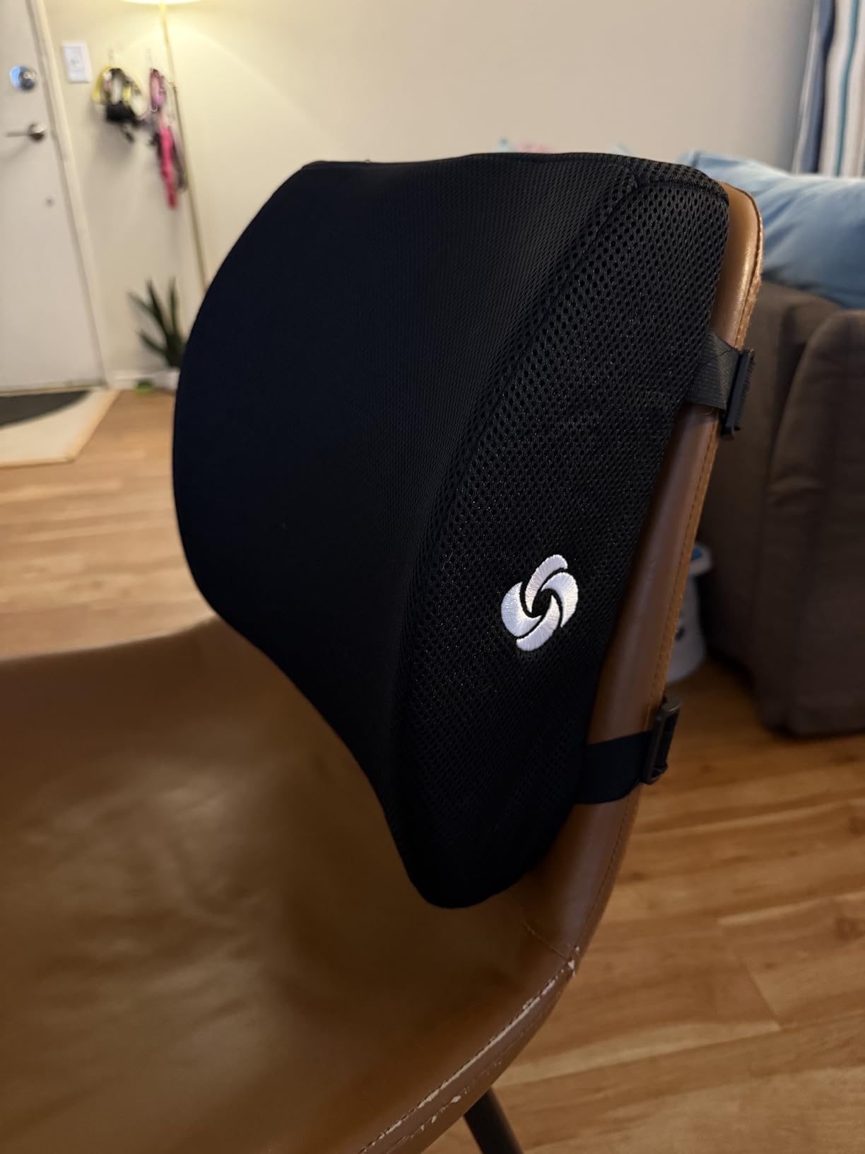 Samsonite Lumbar Support Pillow for Office Chair, Lower Back Support for Car, Back Pillow Desk Chair Cushion with Memory Foam, Improved Posture Backrest customer photo 1