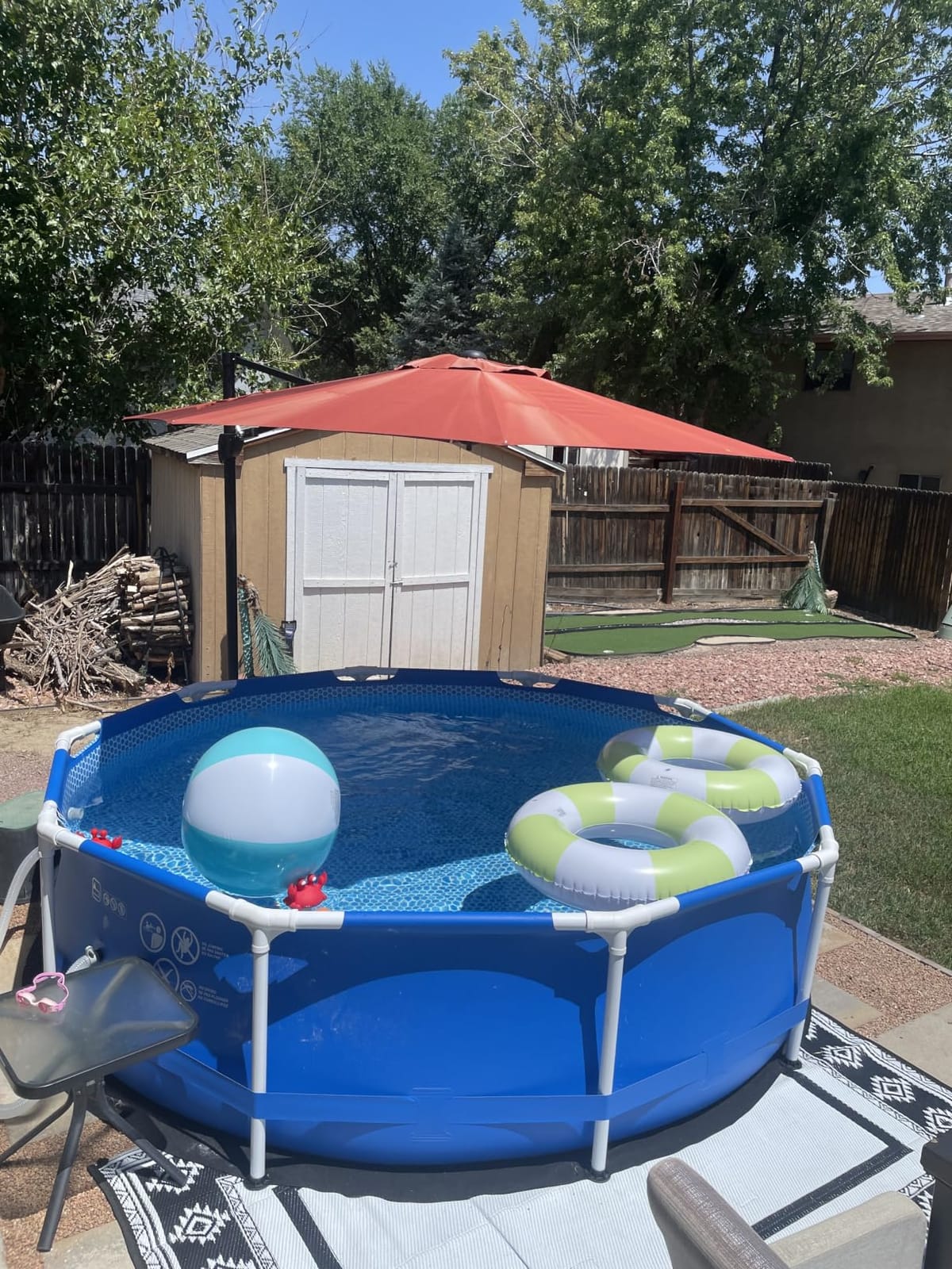 Intex 28241EH Metal Frame Above Ground Swimming Pool Set: 15ft x 48in - Includes 1000 GPH Cartridge Filter Pump - Removable Ladder - Pool Cover - Ground Cloth customer photo 1