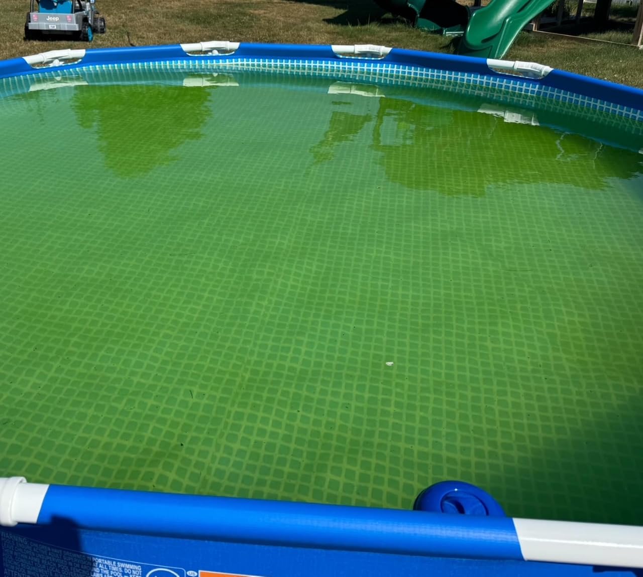 Intex 28241EH Metal Frame Above Ground Swimming Pool Set: 15ft x 48in - Includes 1000 GPH Cartridge Filter Pump - Removable Ladder - Pool Cover - Ground Cloth customer photo 2