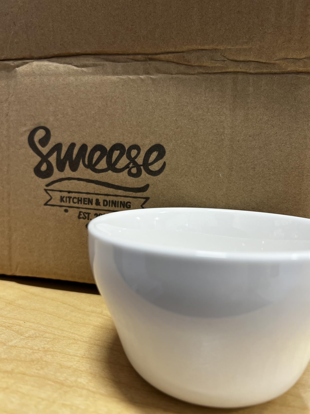 Sweese Set of 6 Porcelain Bouillon Cups, White High-Grade Durable Professional, 6.0 Count customer photo 1