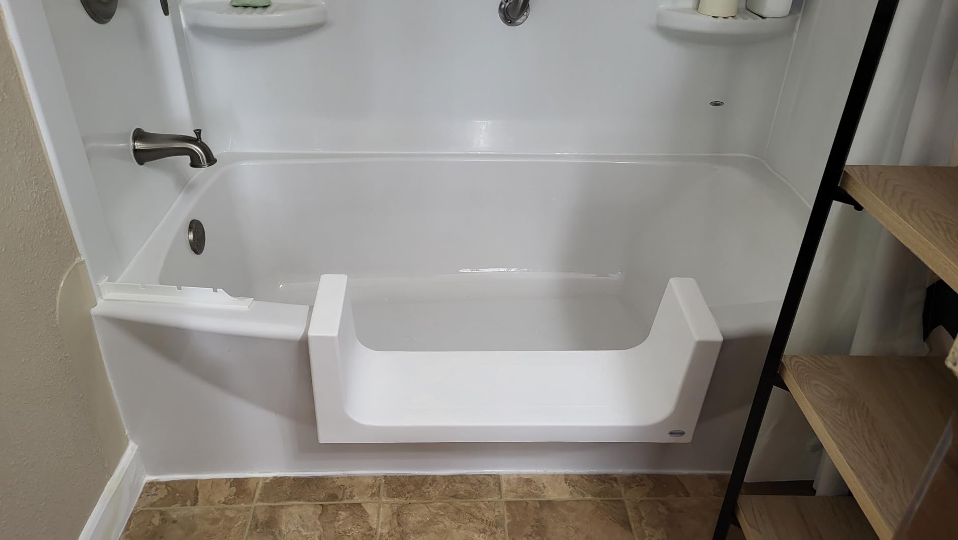 CleanCut Step Tub Conversion Kit, White, Large | Converts an existing bathtub into a safer step-through entry. customer photo 1