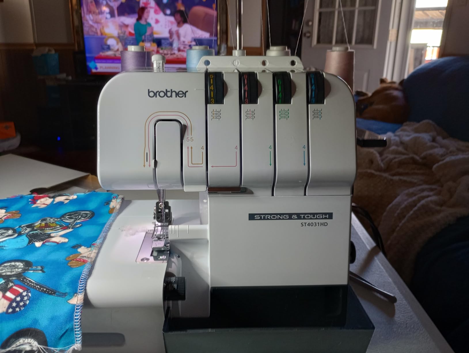 Brother ST4031HD Serger, Strong & Tough Serger, 1,300 Stitches Per Minute, Durable Metal Frame Overlock Machine, Large Extension Table, 3 Included Accessory Feet customer photo 2