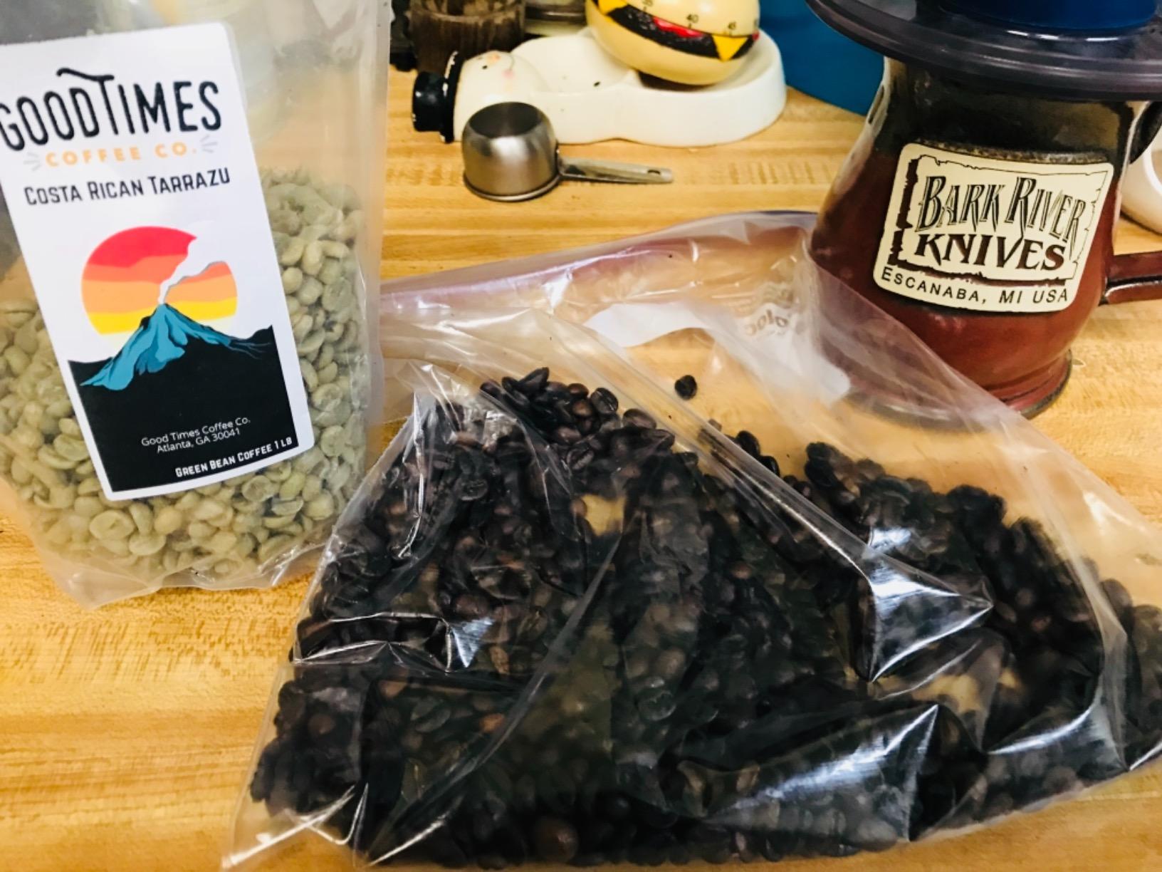 Good Times Coffee Co. Green Unroasted Coffee Beans, Costa Rican Tarrazu (1 Pound) customer photo 1