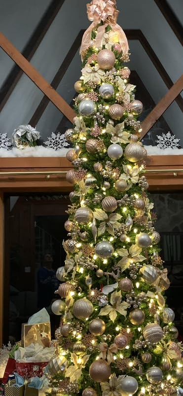 National Tree Company 12ft Unlit Kingswood Fir Slim Christmas Tree, 2,583 Tips, Includes Stand, Artificial, Green customer photo 2