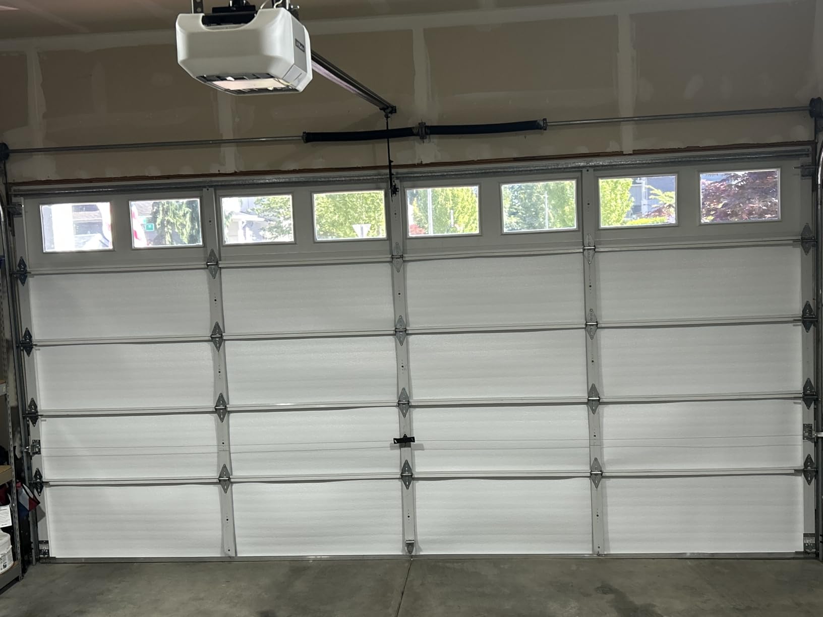 NASA TECH White Reflective Foam Core 2 Car Garage Door Insulation Kit 18FT (WIDE) x 8FT (HIGH) R Value 8.0 Made in USA New and Improved Heavy Duty Double Sided Tape (ALSO FITS 18X7) customer photo 1