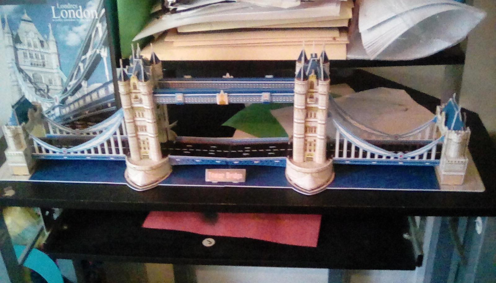 CubicFun 3D Puzzle UK Tower Bridge Architecture Model Kit with Booklet for Adults and Children, 120 Pieces customer photo 1