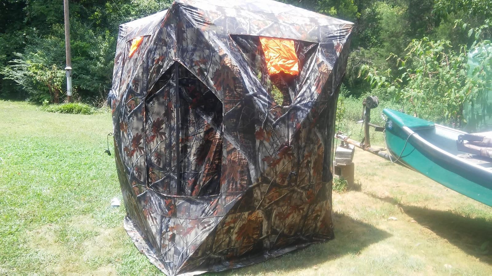 JM Rusk Two-Tall Extra Tall Two to Three Person Hunting Blind customer photo 2