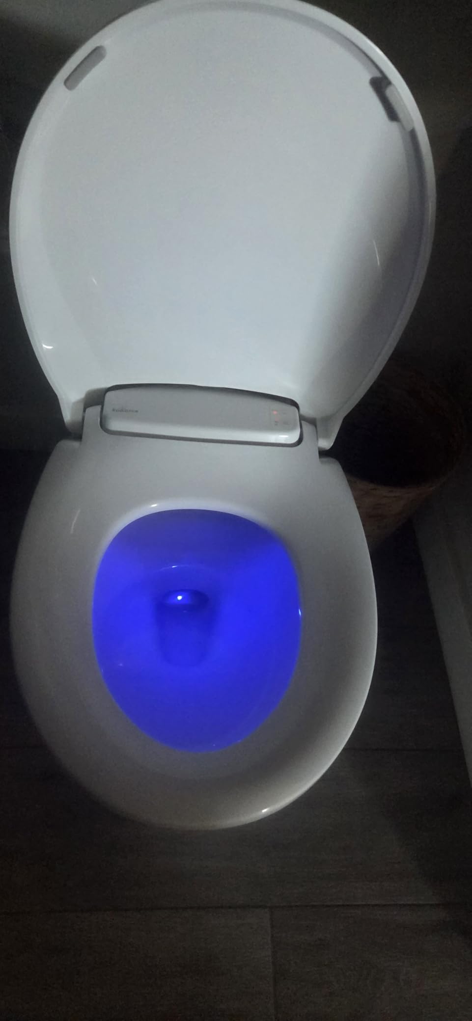Bemis Radiance Heated Night Light Toilet Seat, Slow Close Adjustable Fit Long Lasting Plastic Seat, Elongated, White customer photo 1