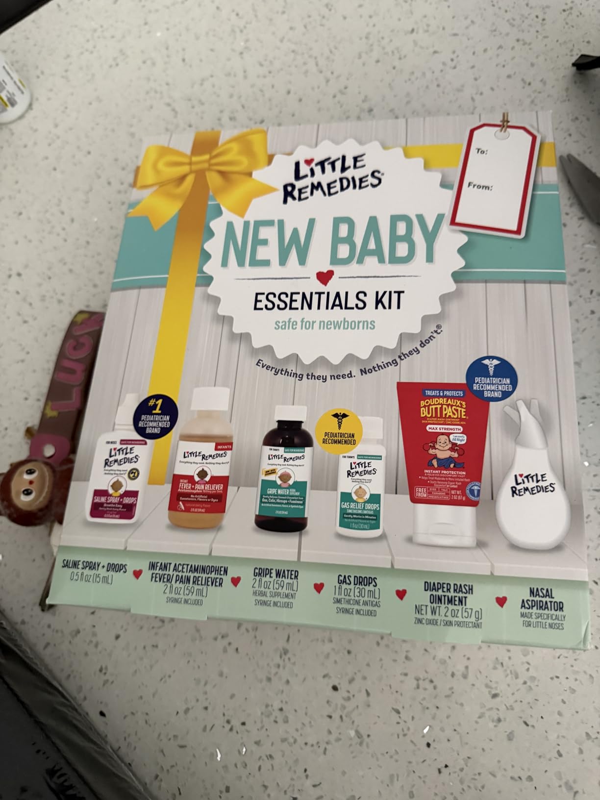 Little Remedies New Baby Essentials Kit, 6-in-1 Bundle for Newborns | Baby Care Set, Newborn Essentials, Saline Nasal Spray, Diaper Rash Cream, Gas Relief Drops, Gripe Water, Baby Pain Reliever customer photo 1