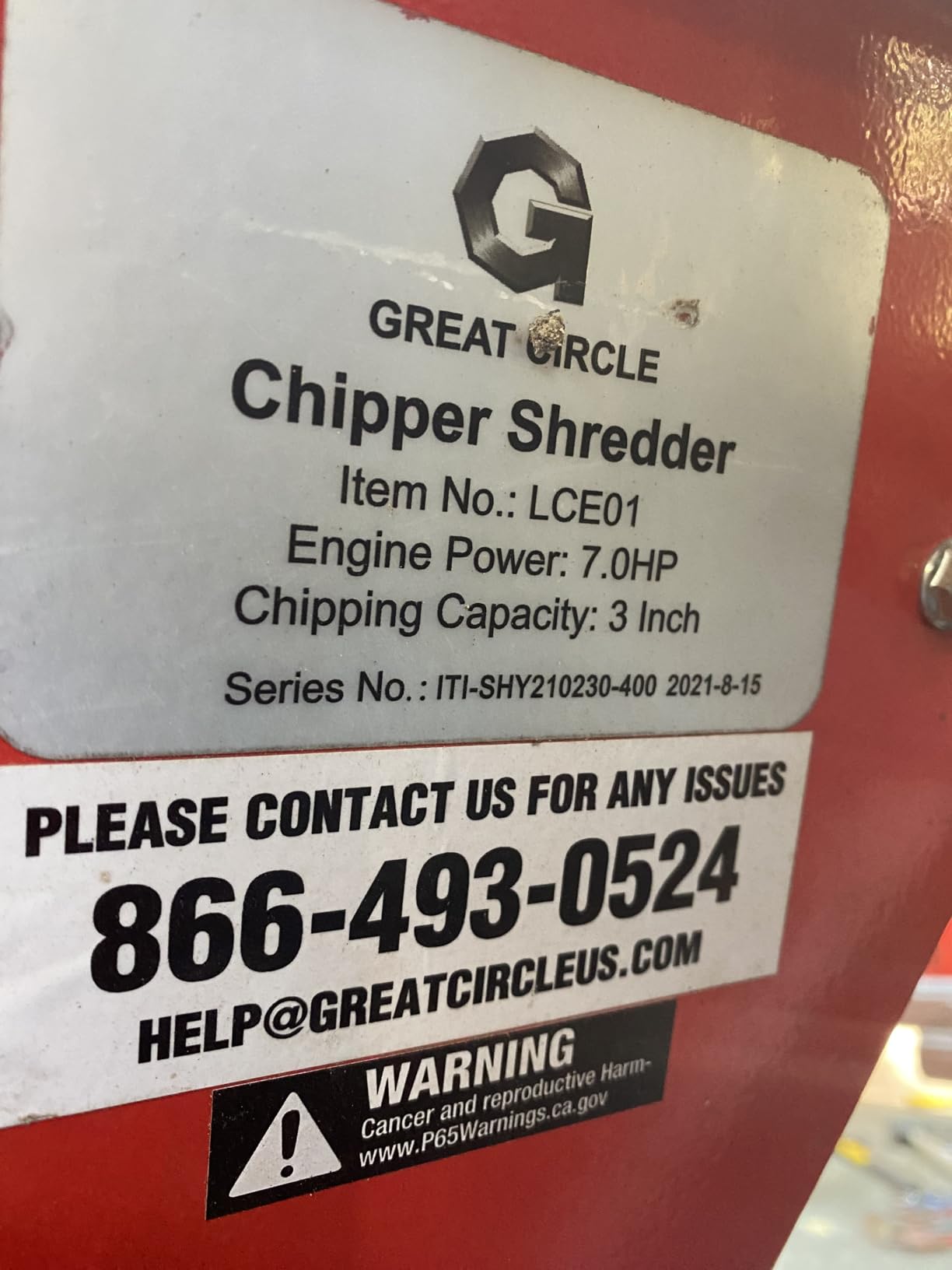 GreatCircleUSA Wood Chipper Shredder Mulcher Heavy Duty Gas Powered 3 in 1 Multi-Function 3